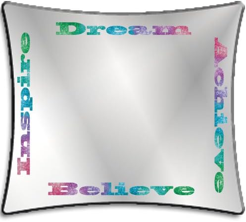 Magnetic School Locker Mirror: Inspire, Achieve,Dream,Believe: Fairy Dust