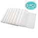 Refrigerator Liner Mats Washable Non-Slip 8 PCS – Clear Pre-Cut 17.7 by 11.4 inch EVA Shelf Liners Waterproof Can Be Cut Fridge Pads（Transparent Placemats）
