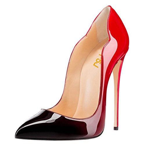 FSJ Women Classic Pointed Toe High Heels Sexy Stiletto Pumps Office Lady Dress Shoes Size 11 Gradient