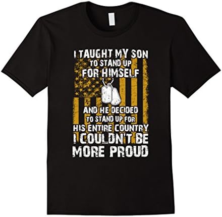 Mens Proud U.S. Army Mom Dad Couldn't Be More Proud T-shirts 3XL Black