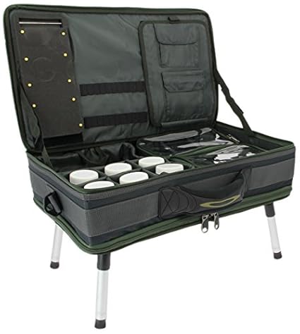 NGT Carp Bivvy Table System Koffer grün schwarz M