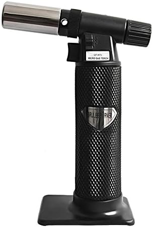 Culinary Torch- High output professional Torch- Butane Torch for Chef's- Creme Brulee Torch- Cooking Torch- Kitchen Torch- Food Blow Torch- Refillable Blow Torch.