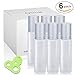 Olilia Frosted Glass Roller Bottles for Essential Oils, 10ml Metal Roller Balls Essential Oils Opener Key Tool included 6 Pack (Silver)