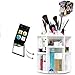 ECVISION Makeup Organizer Large Capacity 360°Rotating Acrylic Cosmetics Storage/Revolving Makeup Organizer/Cosmetics Storage Case (White)