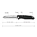 KUBEY KU085 Tactical Folding Knife G10 Handle Stainless Steel Blade Bearing Flipper Hunting Pocket Camping Survival Outdoor Knife (#KU087)