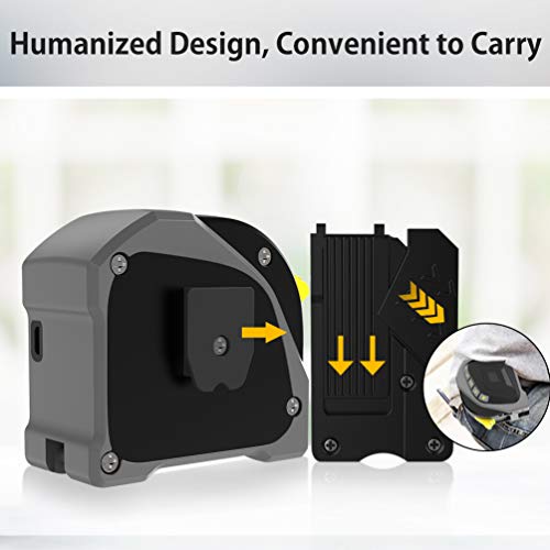 Laser Tape Measure 2-in-1, Measuring Tape, Laser Measure 131Ft, Tape Measure 16Ft, M/In/Ft - Pythagorean Distance Area and Volume - Construction Laser Measurement Tool LCD display USB Rechargeable