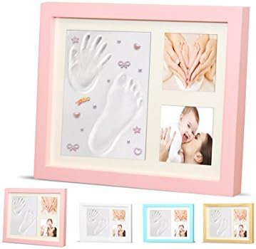Timeless Newborn Baby Hand and Footprint Kit and Frame – Adorable Baby Keepsake Gift for New Moms, Dads, and Grandparents – Unique Baby Shower Gifts – Perfect for Baby Boy and Girl Room Decor by Ninos