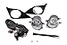 PCP Fog Lights with Mounting Brackets for 2009- 2010 Toyota Corolla
