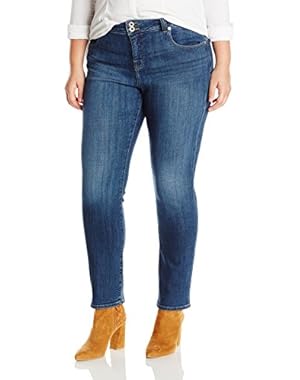 Women's Plus-Size Emma Straight Jean in Salty Water