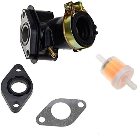 HIAORS GY6 50cc Intake Manifold Gasket Compatible with 139QMB 139QMA 4-Stroke Engine Chinese Taotao ATM50 Pony VIP CY50 Roketa Sunl Jonway Kymco Lance Ice Bear Scooter Moped Go Kart Parts