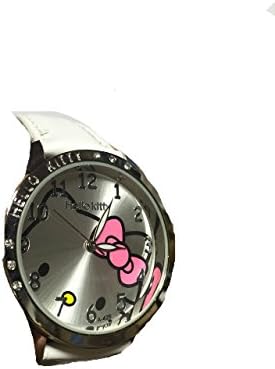 Cartoon Hello Kitty Round Face White Color Watch