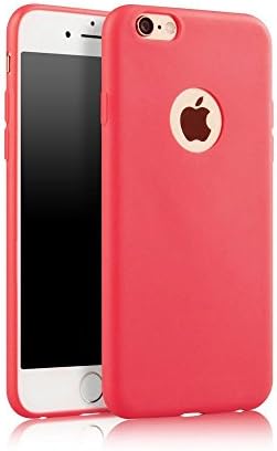 iPhone 6 6s Case Silicone Rubber Shockproof Cover Scratch-Resistant Protective Slim Case for iPhone 6 6s 4.7" Pink