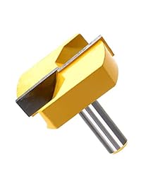 Yakamoz 1 2" vástago parte inferior de limpieza superficie superficie superficie de la superficie del enrutador Punta de cortador de carpintería de 2   1 4 pulgadas de diámetro de corte de doble flauta carburo
