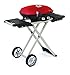 Napoleon s TQ285X-RD-A Travelq 285 Portable Gas with Scissor Cart, Red