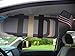 Visormates - Side Window Sun Visor Extenders (5x12 Black with Black Straps) to add to Your Existing Driver and Passenger Sun Visors
