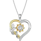 CCJM Anniversary Birthday Gifts for Women,Christmas Gifts for Women,Sunflower Necklace,18K Gold Plated You Are My Sunshine Necklace,Mothers Day Gifts for Wife,Girlfriend,Mom, Daughter,Sister