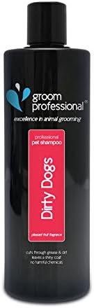 GROOM PROFESSIONAL Dirty Dogs Shampoo, Dog Shampoo for Smelly Dogs, Deep Cleansing for Stubborn Dirt Odours & Stains