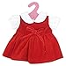 JELEUON Cute Baby Beautiful Red Velvet Doll Dresses Clothes 16-18 inch American Girl Doll