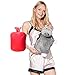 Peterpan Transparent Classic Rubber Hot Water Bottle with Animal Cover,2 Liter Hot Water Bag/Ice Bag,Red