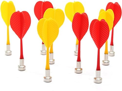 Zeavola 10pcs Replacement Durable Safe Plastic Wing Magnetic Darts ;A Great Addition to Any Game Room or Man Cave With a Dartboard