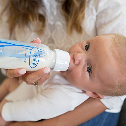 Dr. Brown’s Natural Flow® Level 2 Narrow Baby Bottle Silicone Nipple, Medium Flow, 3m+, 100