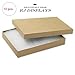 10 Pack Cotton Filled Kraft Color Jewelry Gift and Retail Boxes 5.25 X 3.75 X 1 Inch Size