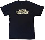 Top Notch Custom Apparel Adult League of Legends Logo T-Shirt X-Large Black