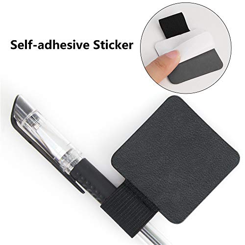 SLSON 12 Pack Notebook Pen Loop Holder SelfAdhesive Pen Holder Pencil