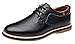 MOHEM Darren Men's Dress Shoes Premium Genuine Leather Lace-up Casual Oxfords Business Shoes for Men (FBA)