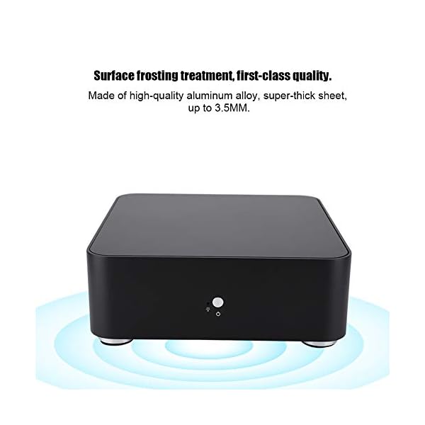 Black Aluminum Alloy HTPC Case Mini ITX Computer Case Mini ITX, USB3.0 HTPC case, for MINH-IIX Motherboard for 6.69 * 6…