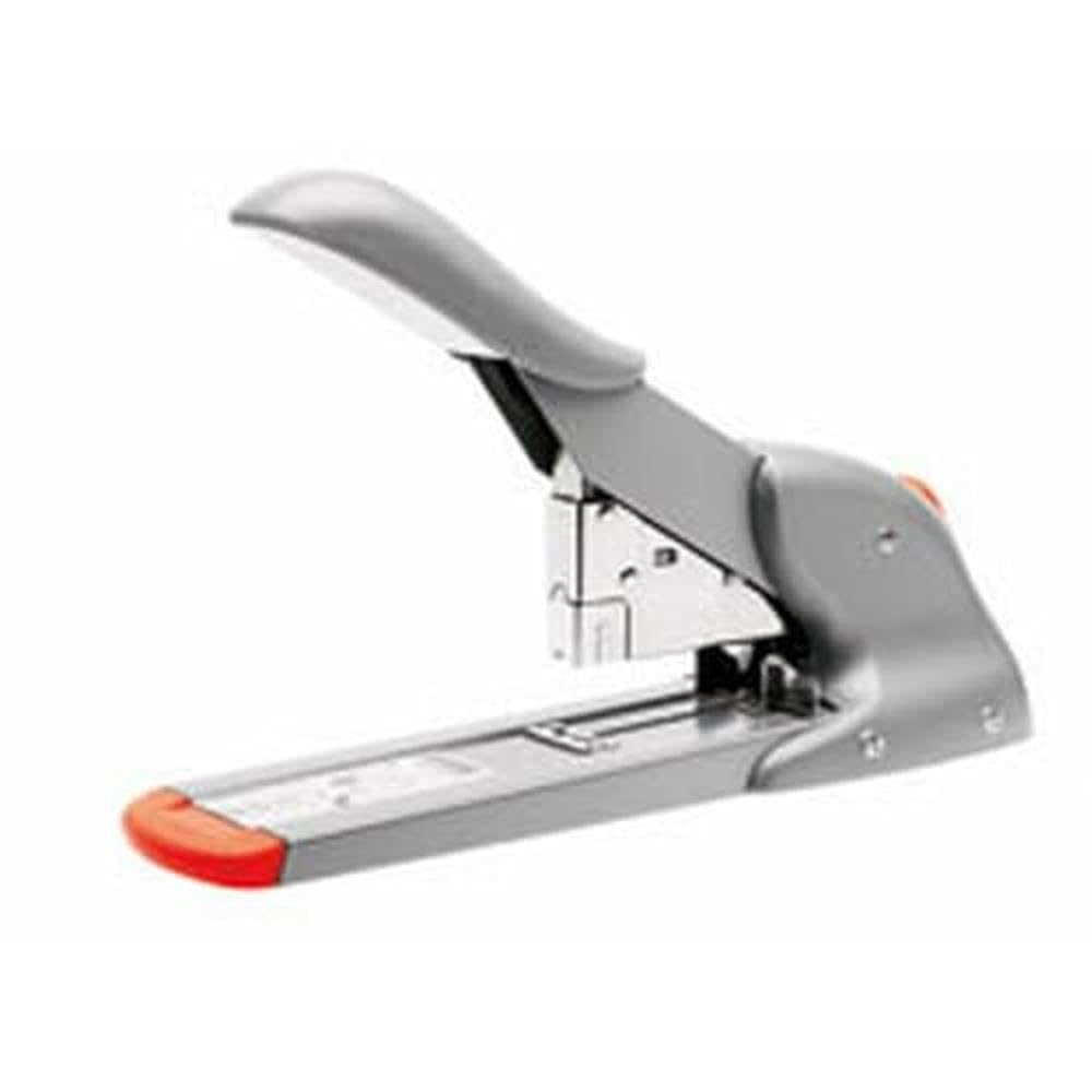 Rapid Fashion HD110 Heavy Duty Stapler, 110 Sheet Capacity, High Volume Stapling, Metal and Plastic, Silver/Orange, 21080815