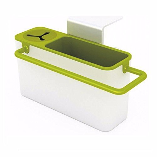 Organization Product Accessories Easy Kitchen Suction Draining Plastic
Holder Towel Rack Storage Box Cleaning Tool Organizers Green/White