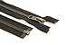 YKK Open End Zip - Black Tape - Antique Metal Tooth/Finish - Heavy Duty - Hd-3 - 6/7/8/9/11/16/17/18/19/20/21/22/23/24/25/26/27/28/29/30/31/32/33/34/35/36/37/38/39/40 Inch (28 Inch (71 Cm)) Black