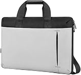17.3 Inch Laptop Case Bag, Slim Waterproof Laptops Sleeve for Men Women, Business Lightweight Laptop Shoulder Bags Compatible for 17&17.3 Inch HP Dell Lenovo Asus Notebook, Gray