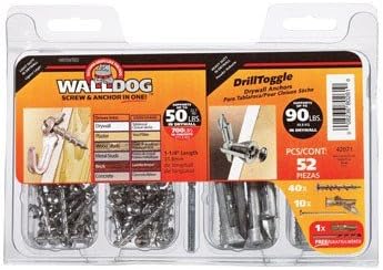 Hillman Drill Toggle Kit 3/16 " Chrome Phillips Chrome 50 Lb.
