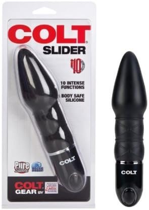 California Exotics 10 Function Colt Slider Silicone Probe 5.5-Inch, Waterproof, Black