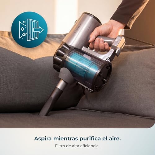 Aspiradora Escoba con Cable Conga Thunderbrush 560 Neo. 600 W, 2 en 1, Tecnología ciclónica, Filtro de Alta eficiencia, Radio de acción 6 Metros, Incluye 2 Accesorios, Cable 4,5 m — foto 3 de 8