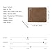 FlyHawk by Fold Wallets for Men,RFID Moneyclip Front Pocket wallets for Men Khaki Horizontal Wallets