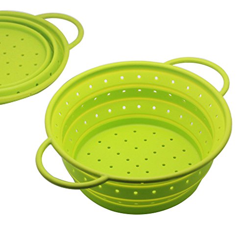 Buy OILP Safe Silicone Collapsible Colander Strainer Fruit Basket
