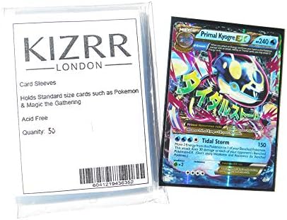 London Sleeves x 50 & Pokemon - XY Primal Clash - 55/160 Primal Kyogre EX - English Single Card
