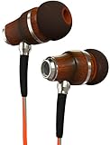 Symphonized NRG 3.0 Earbuds Headphones, Wood in-Ear Noise-isolating Earphones, Balanced Bass Driven Sound with Mic & Volume Control (Fiery Orange & Hazy Gray)