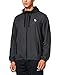 BALEAF Men's Sports Windbreaker Running Track Workout Jackets Lightweight Water Resistant Jackets Zip Pockets Black Size M