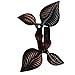 EleCharm 1PAIR Retro Leaves Shape Wall Hook Curtain Rope Holder Clothes Hat Hanger