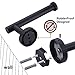 Nolimas Matte Black Toilet Paper Holder SUS304 Stainless Steel Half Open Round Wall Mount Rustfree Bathroom 5 inch TP Holder Kitchen Washroom Tissue Roll Dispenser