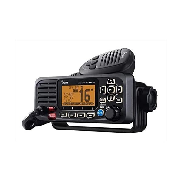Icom M330 compacto Radio VHF, color negro - Imagen 3