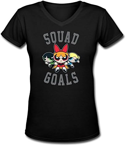 Powerpuff Girls Squad Goals V Neck Tshirts Womens
