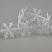 Fowod Winter Christmas Snowflake Trim Crafts Decoration,11 Yard/33 Feet,1 inch Wide (White)