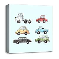 Canvas Wall Art Cartoon Picture Canvas Prints Home Artwork Decoration for Kids Bedroom Bathroom - 12x12 inches