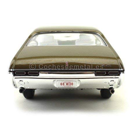 1:18 1968 Oldsmobile Cutlass 442 Hardtop Cinnamon Bronze Poly Autoworld AMM1084