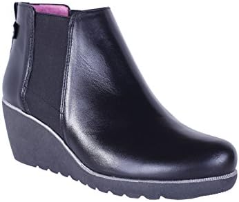 Helle Comfort Women's Genesis Black Ankle Bootie 37
